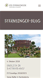 Mobile Screenshot of blog.sternsinger.de